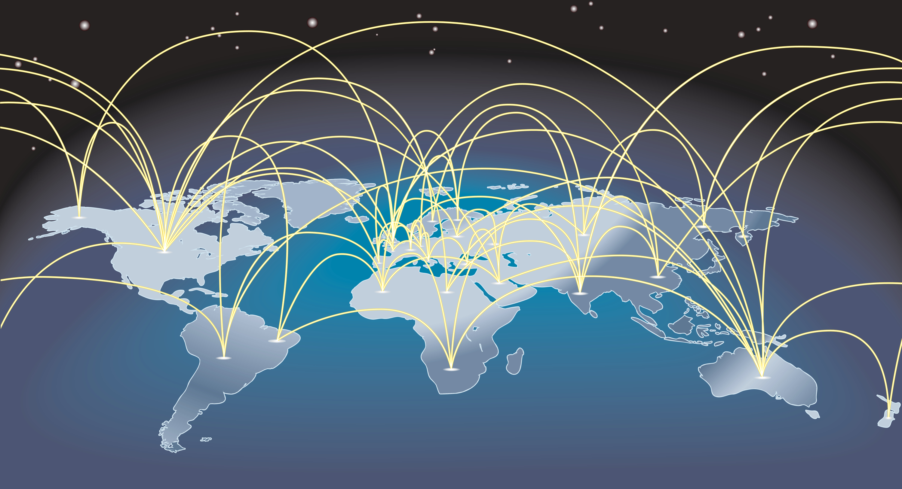 World Trade Map Background